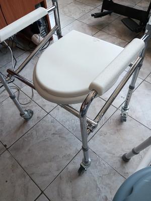 Fordable Commode Chair With Wheels - thumbnail 2