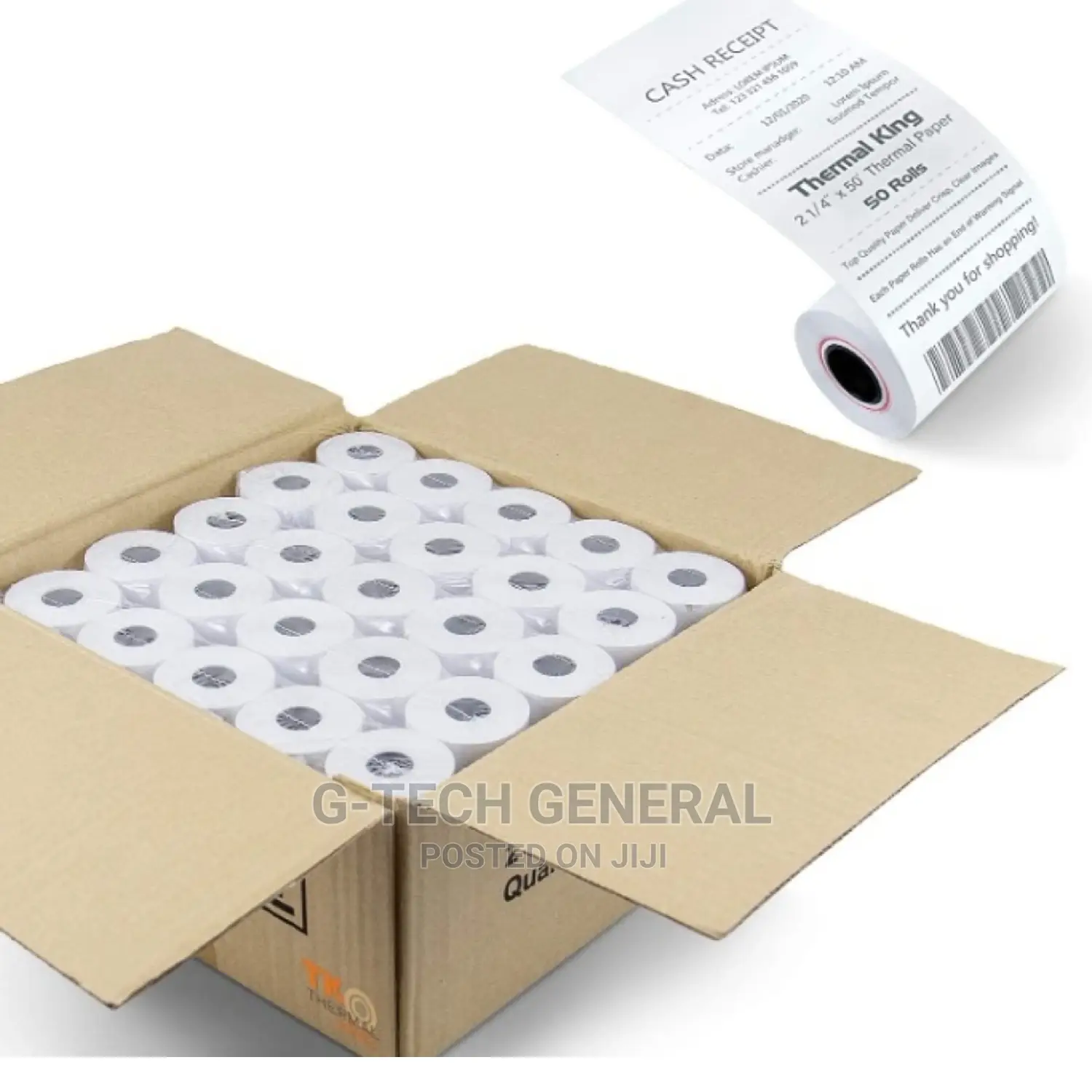 Thermal Pos White Thermal Rolls 79mm*80mm*13mm-50 Pieces