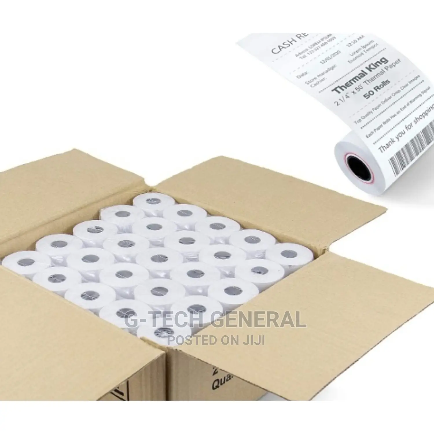 Thermal Pos White Thermal Rolls 79mm*80mm*13mm-50 Pieces