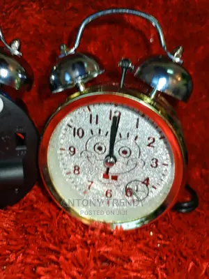 Analog Steel- Twin Bell Alarm Clock