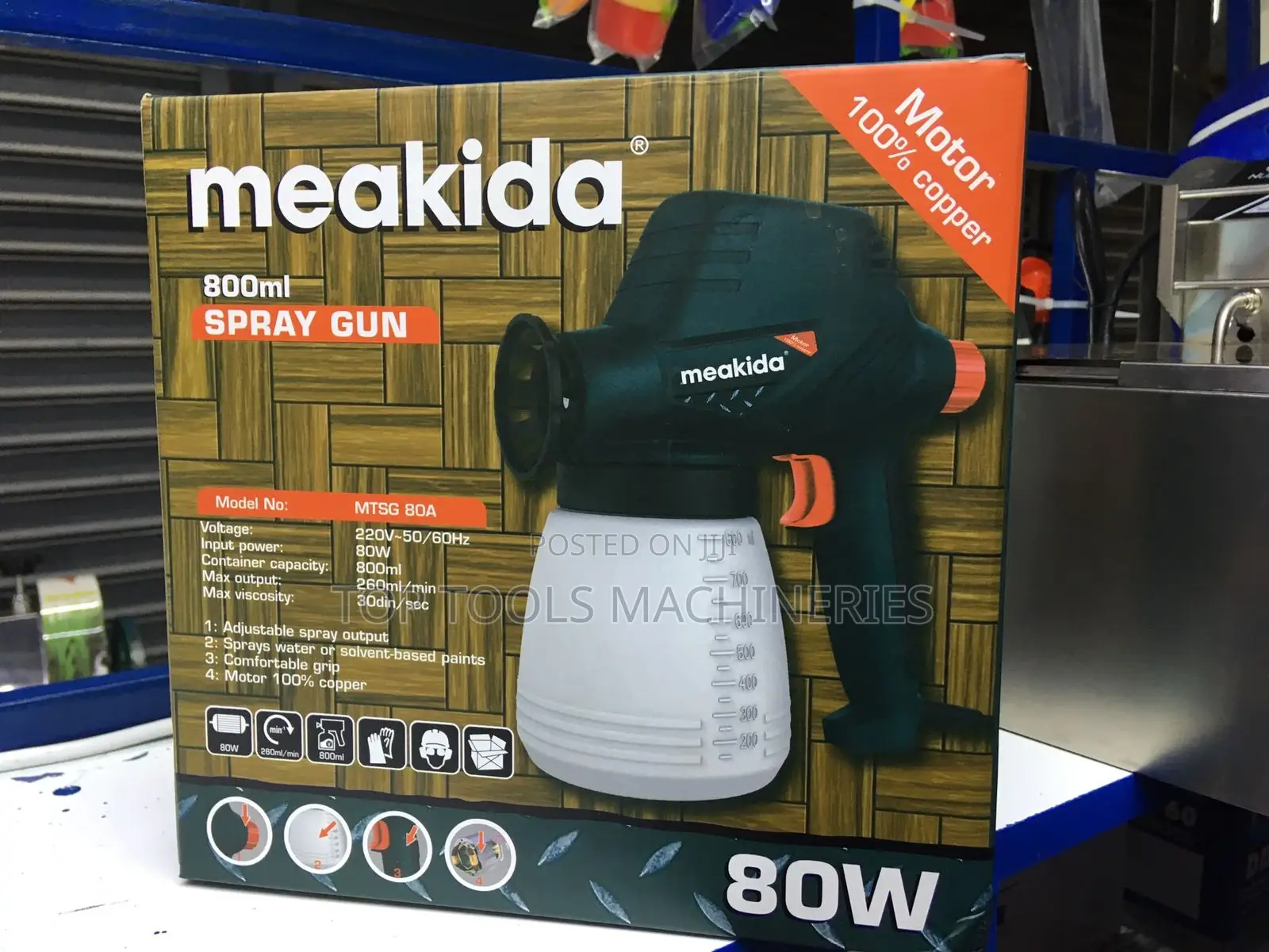 Meakida 80w 800ml Spray Gun