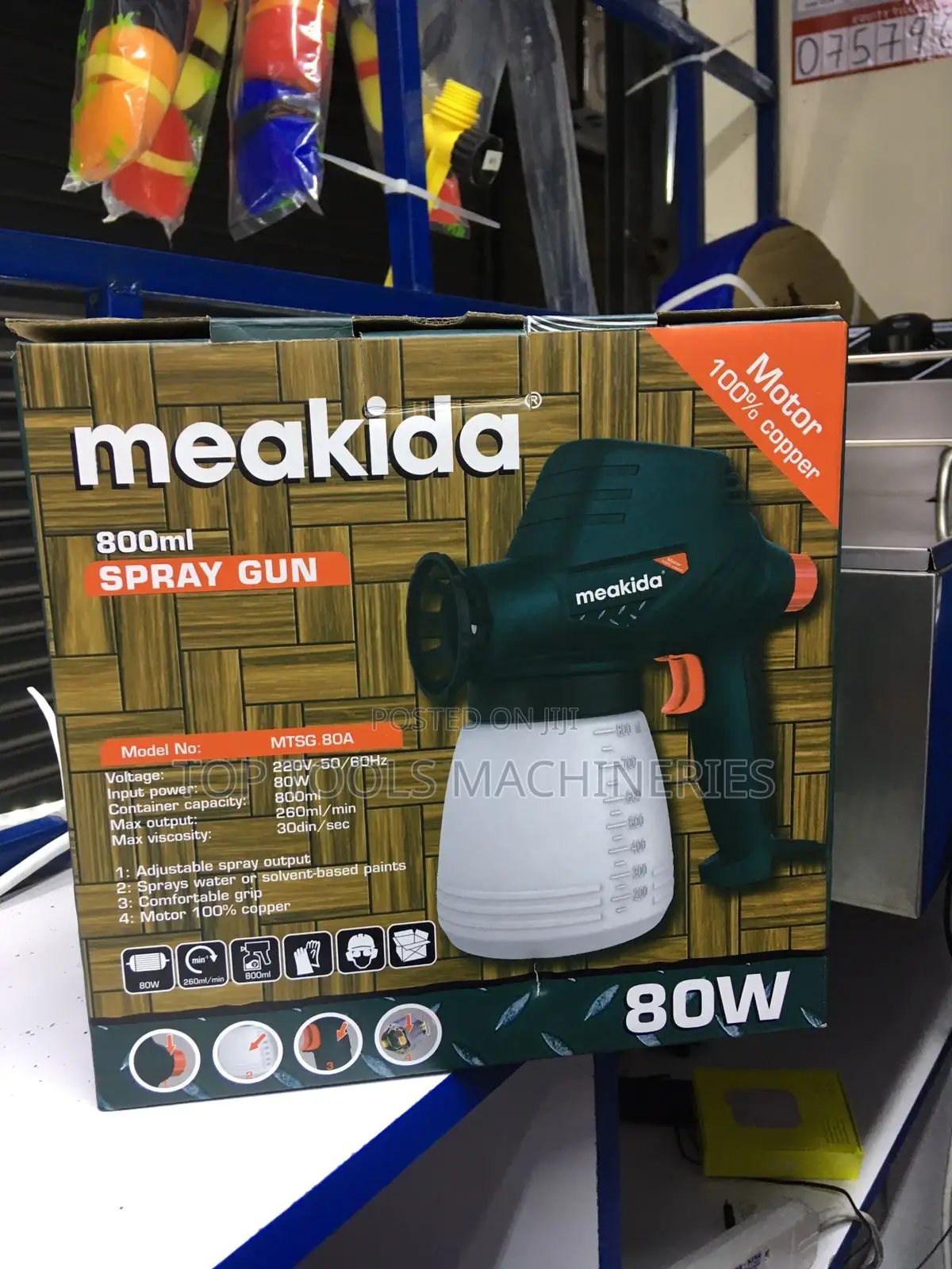 Meakida 80w 800ml Spray Gun