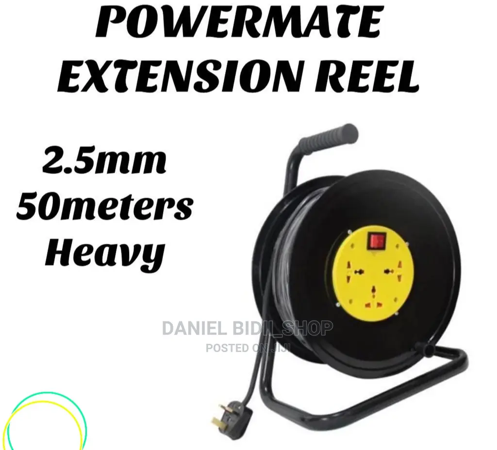Powermate Extension Reel 50mtrs HD 2.5mm8