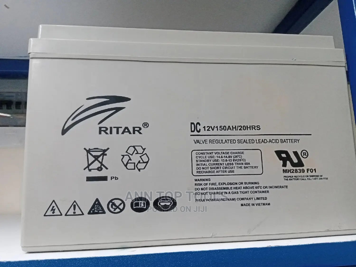 150 Ah Ritar Solar Battery
