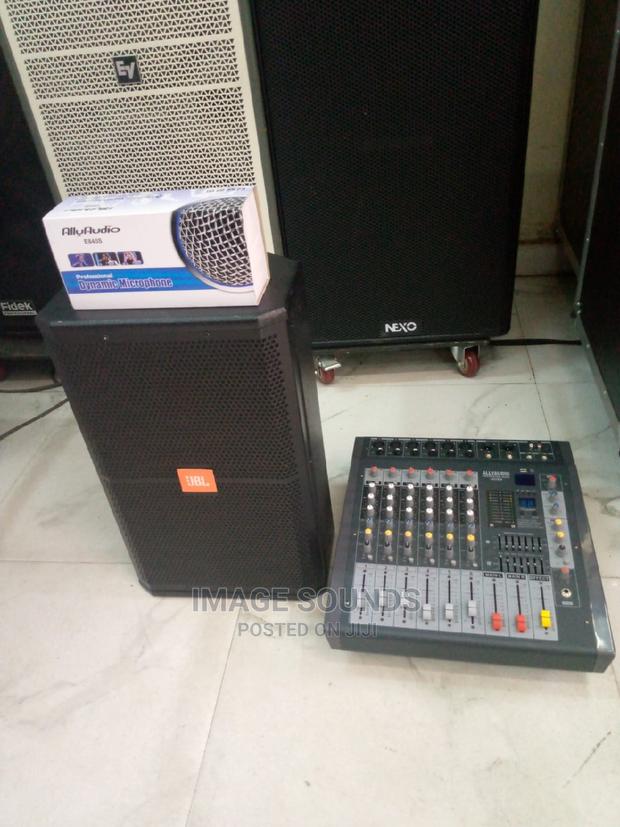 Corded Microphone, Mixer and Speaker - main view