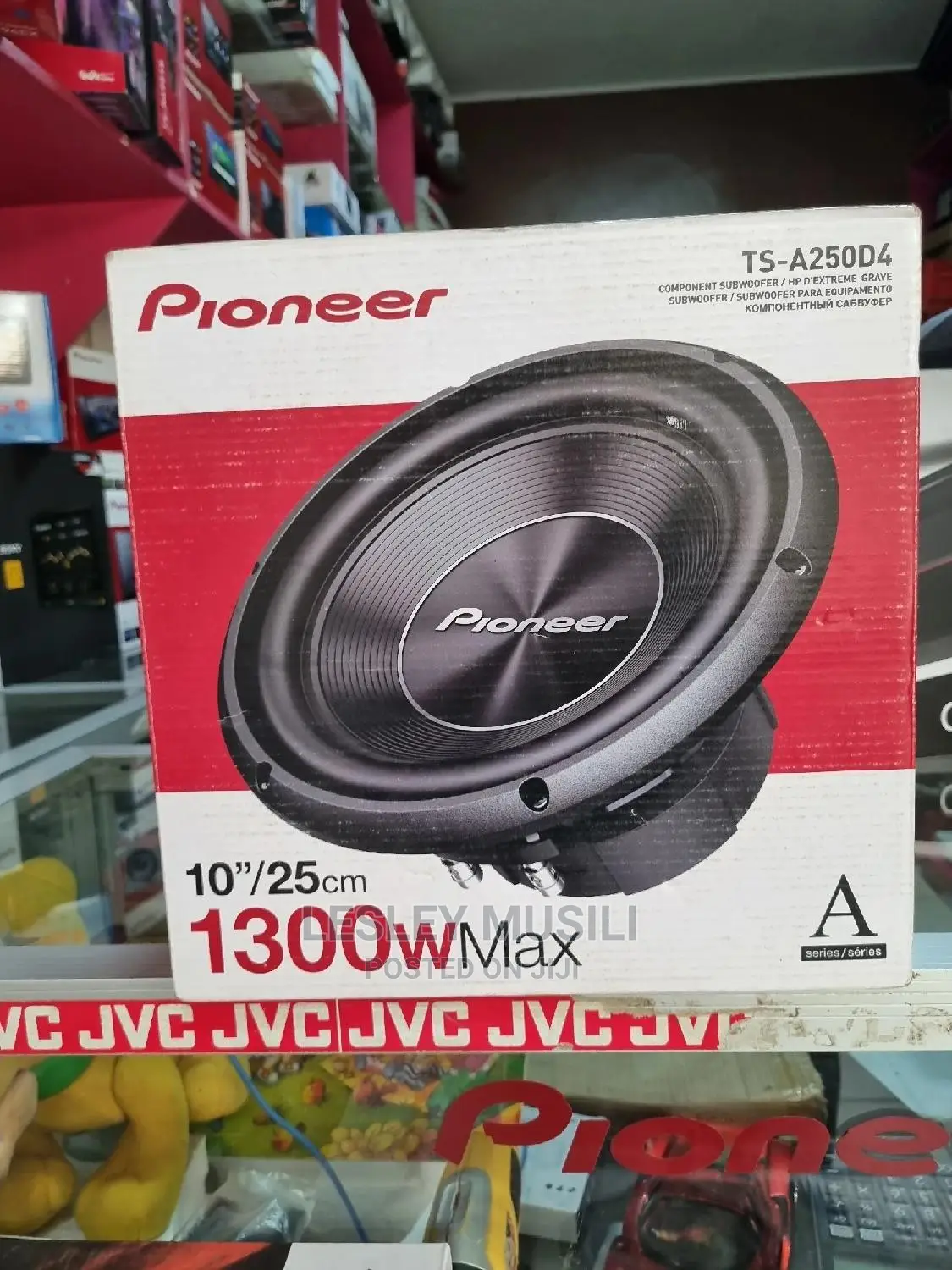 Pioneer TS-A250D4 10" Dual 4 Ohms Voice Coil Subwoofer