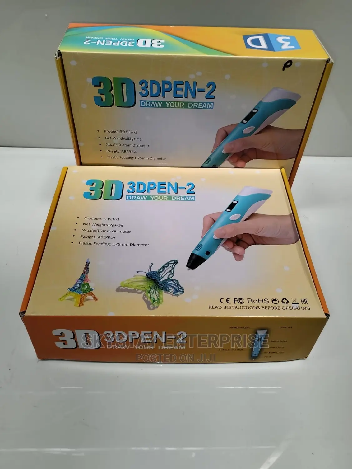 3d Pen + PLA 20 Colours 100m Filament