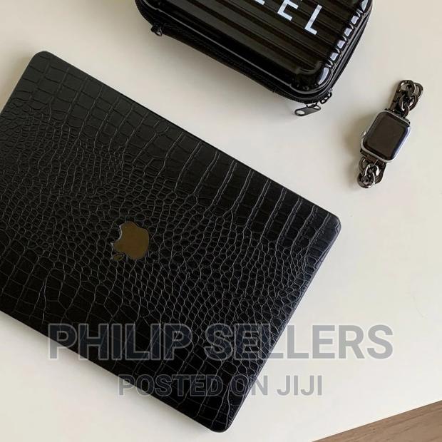Black Crocodile Faux Leather Macbook Case