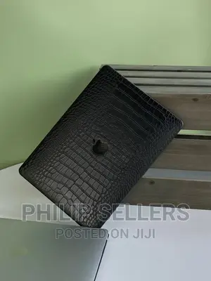 Charcoal Black Laptop Case Vegan Leather Case