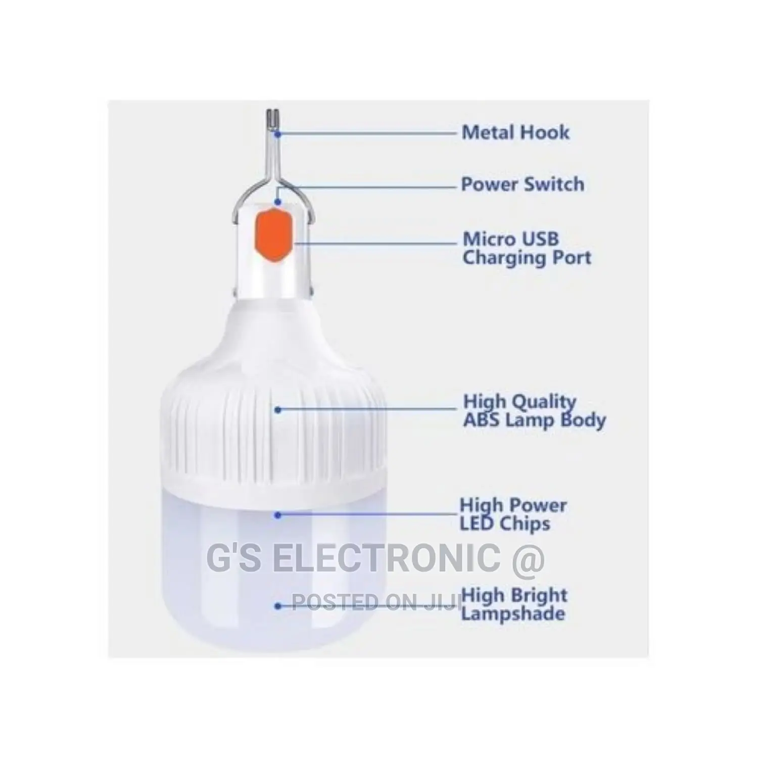 50w Rechargeable LED Bulbs