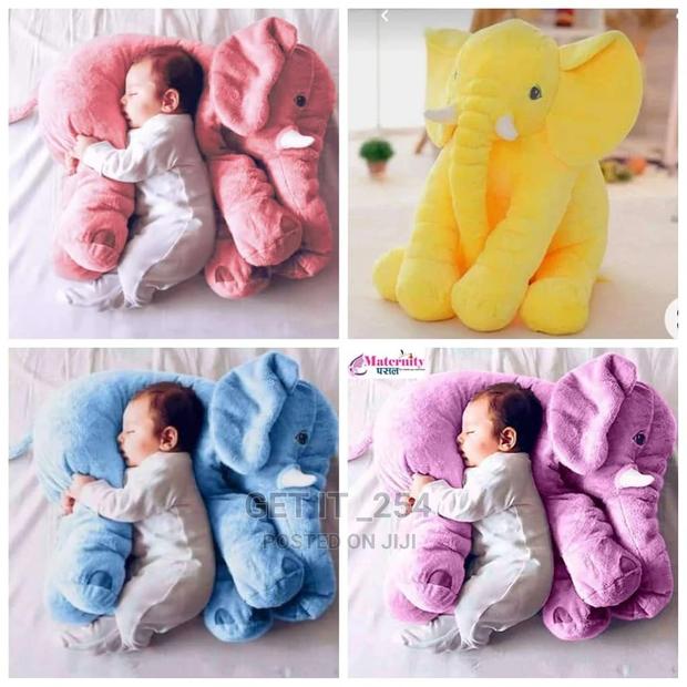 *Elephant Plush Baby Pillow* Colors Available: Pink - thumbnail 2