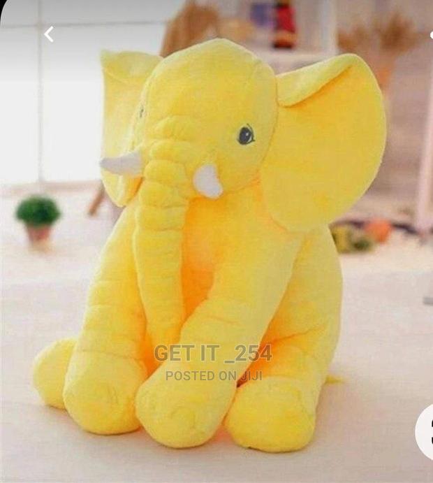 *Elephant Plush Baby Pillow* Colors Available: Pink - main view