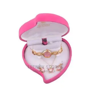 Ladies Stylish Watch Necklace Earing Gift Set