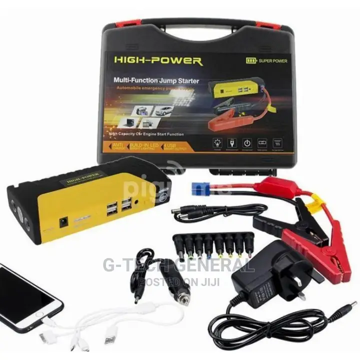 High Power Car Jumpstarter Kit With Tyre Inflator