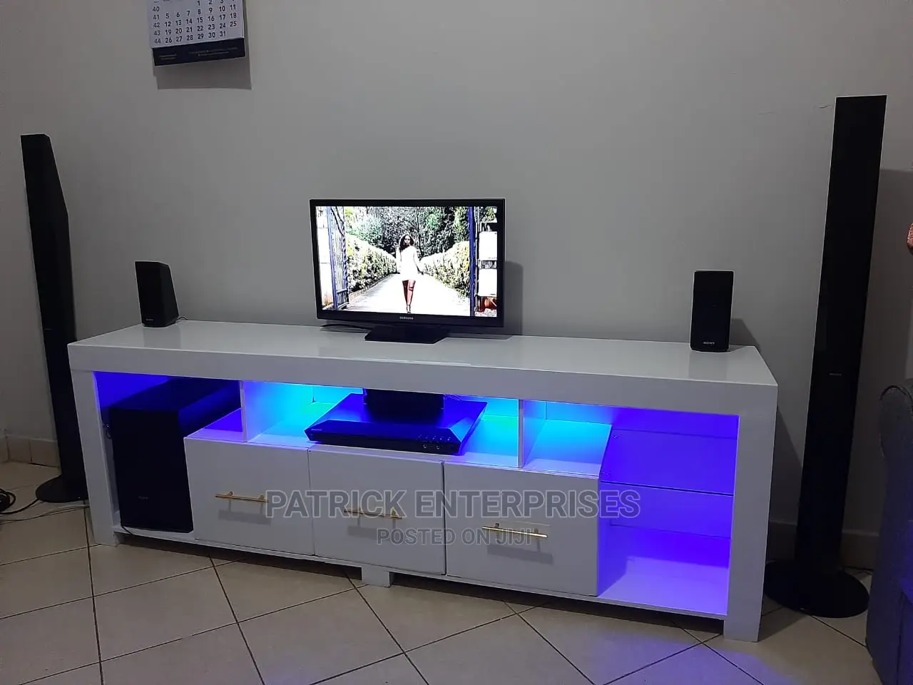 Morden TV Stands With LED Lights