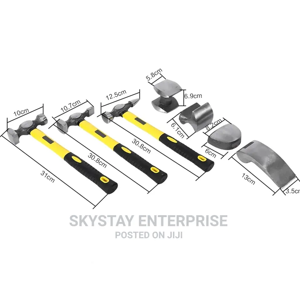 7pcs Panel Beating Body and Fender Hammer