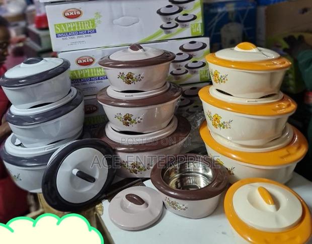 4pcs Sapphire Insulated Hotpots