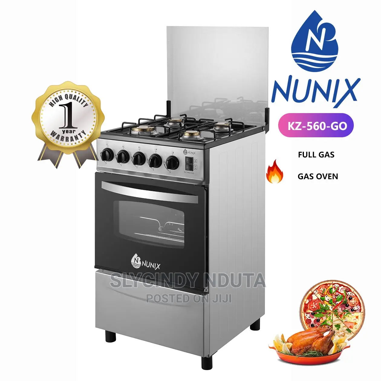 Nunix (Kz-560-Go)Full Gas Cooker