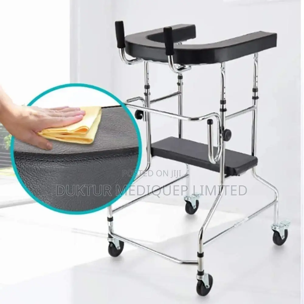 Practical Walker/ Skid Stand/ Frame With Seat Rehabilitation