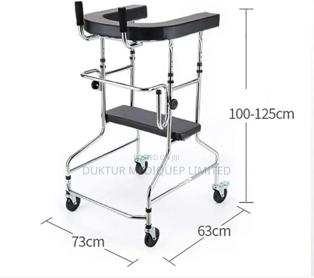 Practical Walker/ Skid Stand/ Frame With Seat Rehabilitation