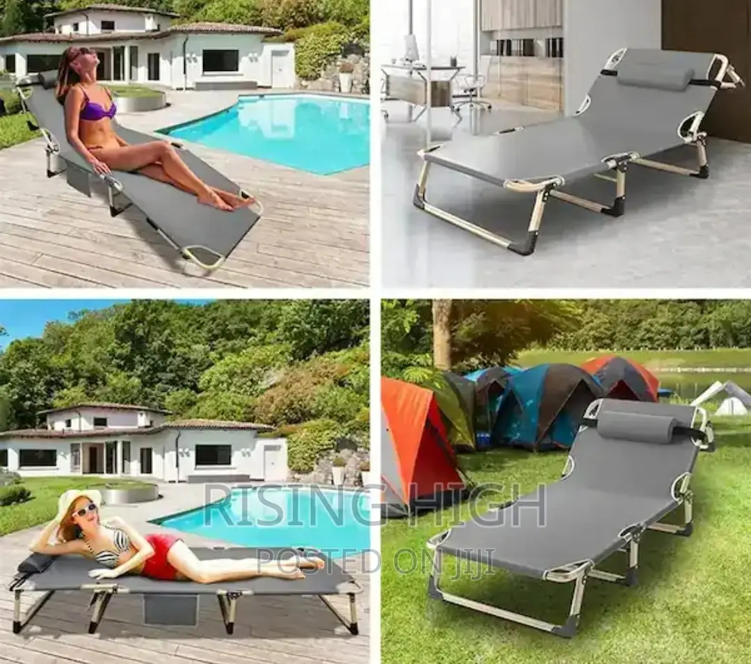 Foldable Camping Bed 4 Position Multipurpose