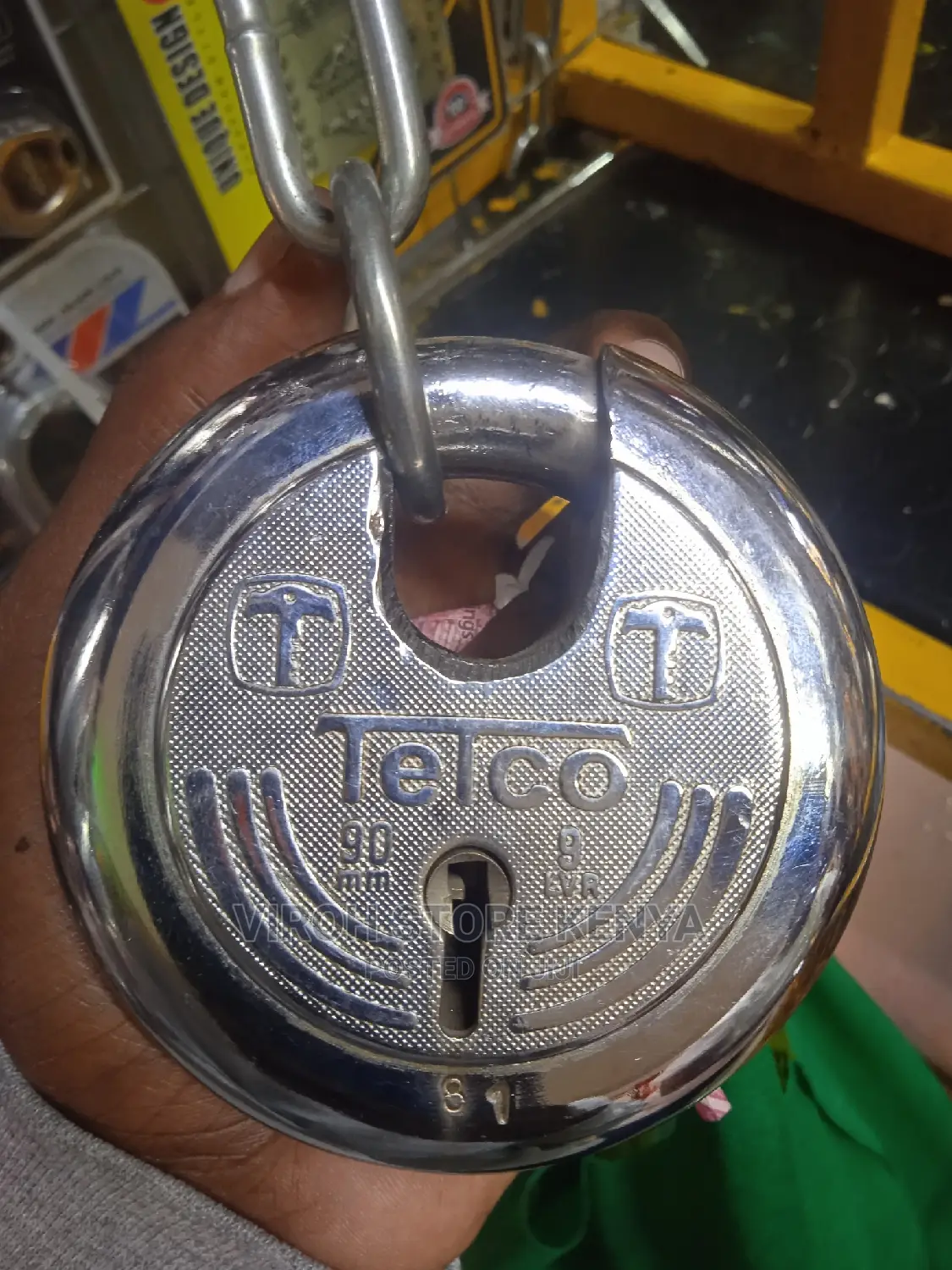 Telco 90mm Round Padlock From India