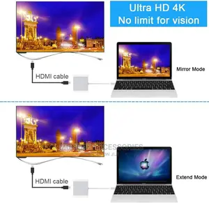 USB C to HDMI Adapter,3-in-1 Type-C Hub Pd Charging Port