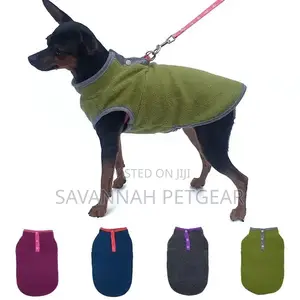 Fleece Warm Dog Sweater With Leash Buckle