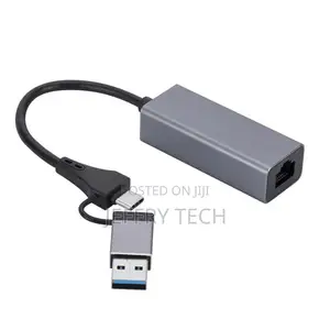 USB Type-C Hub Gigabit Ethernet 1000M RJ45 Network Adapter U