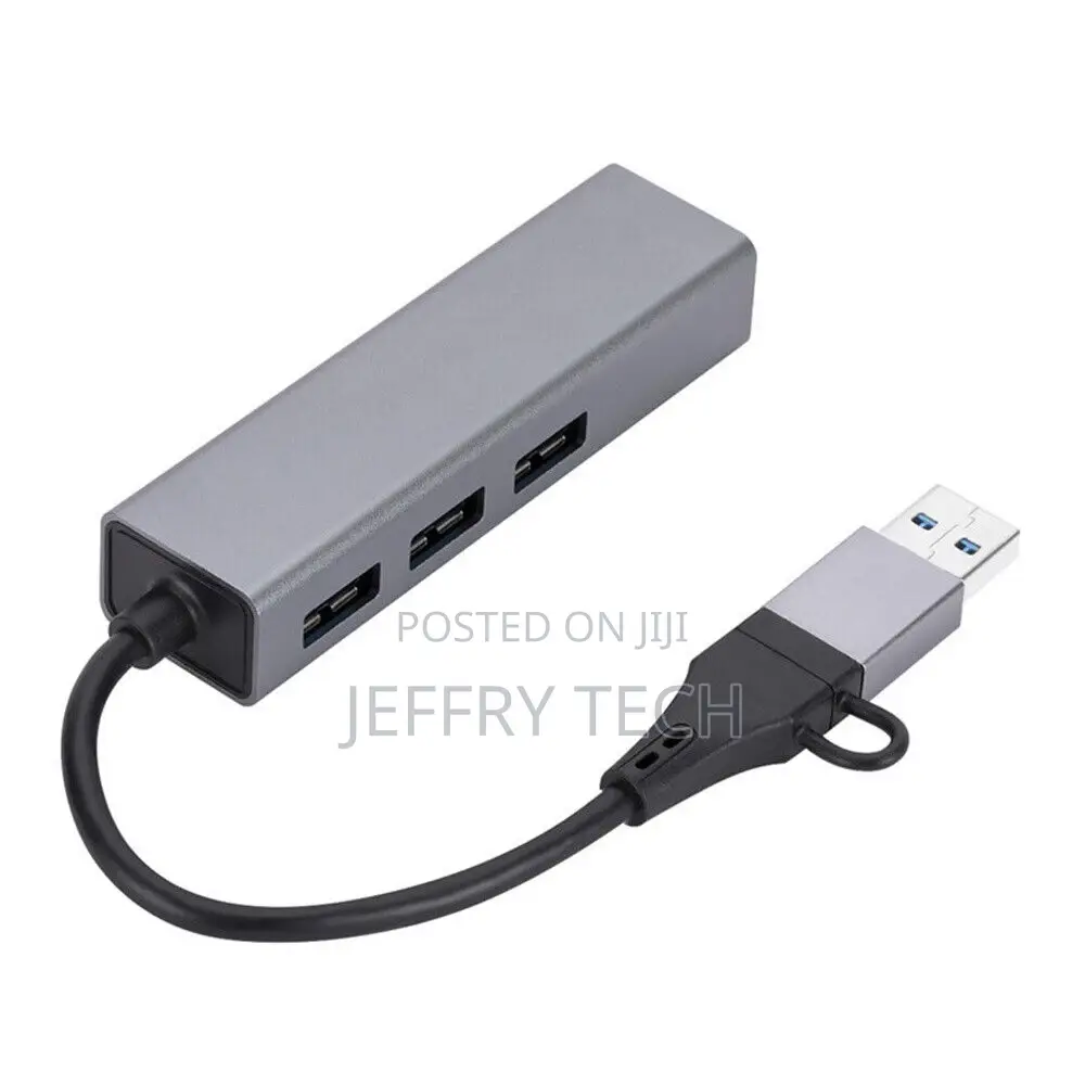 USB Type-C Hub Gigabit Ethernet 1000M RJ45 Network Adapter U