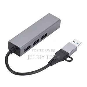 USB Type-C Hub Gigabit Ethernet 1000M RJ45 Network Adapter U