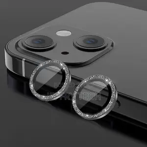 iPhone 14 13 Pro Max 11 12 Glitter Bling Lens Tempered Glas