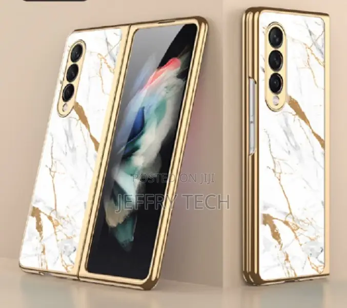 Samsung Galaxy Z Fold 4/3 Case Luxury Plating Glass Shockpro