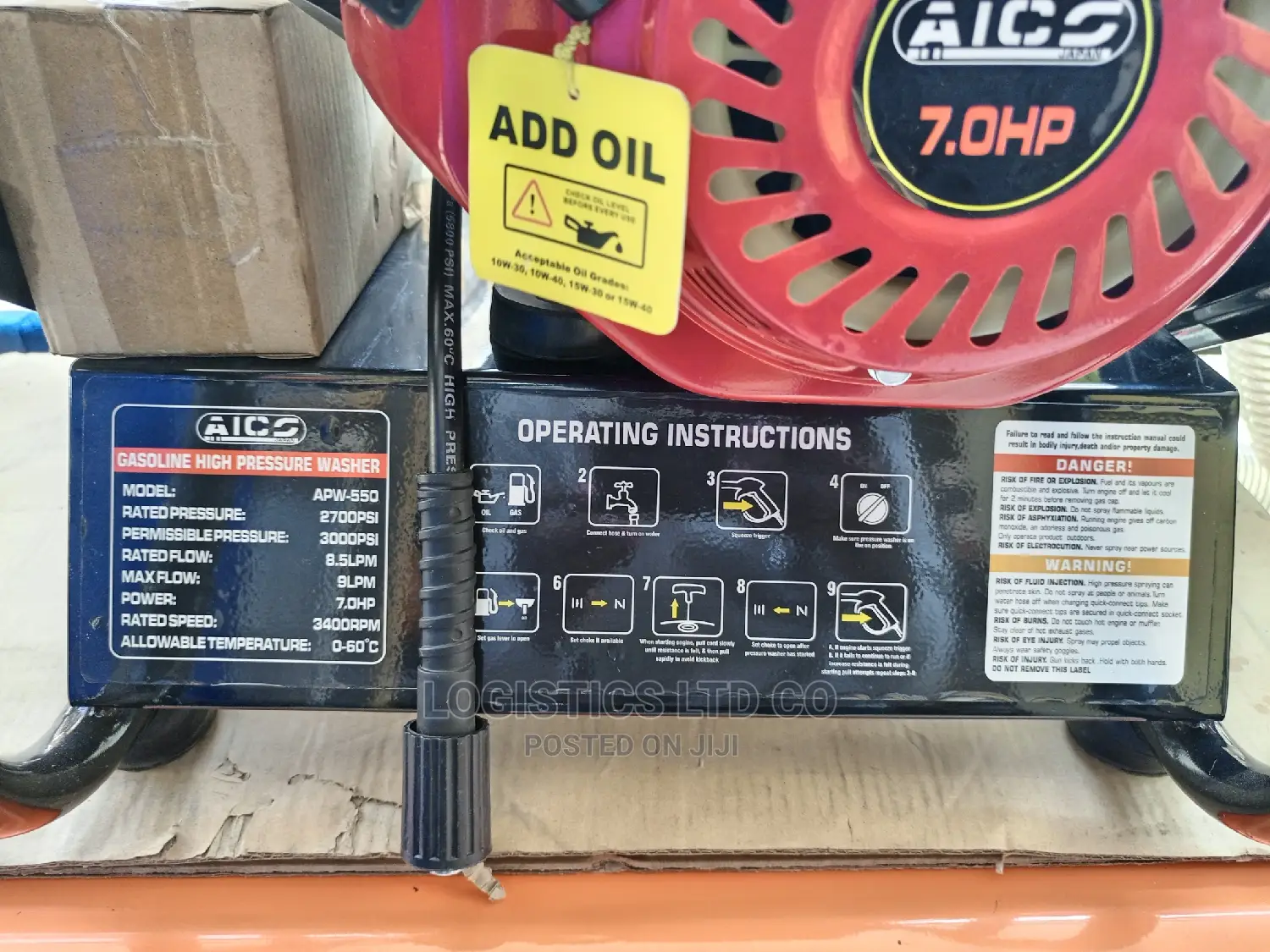 Aico Petrol High Pressure Carwash 3000psi