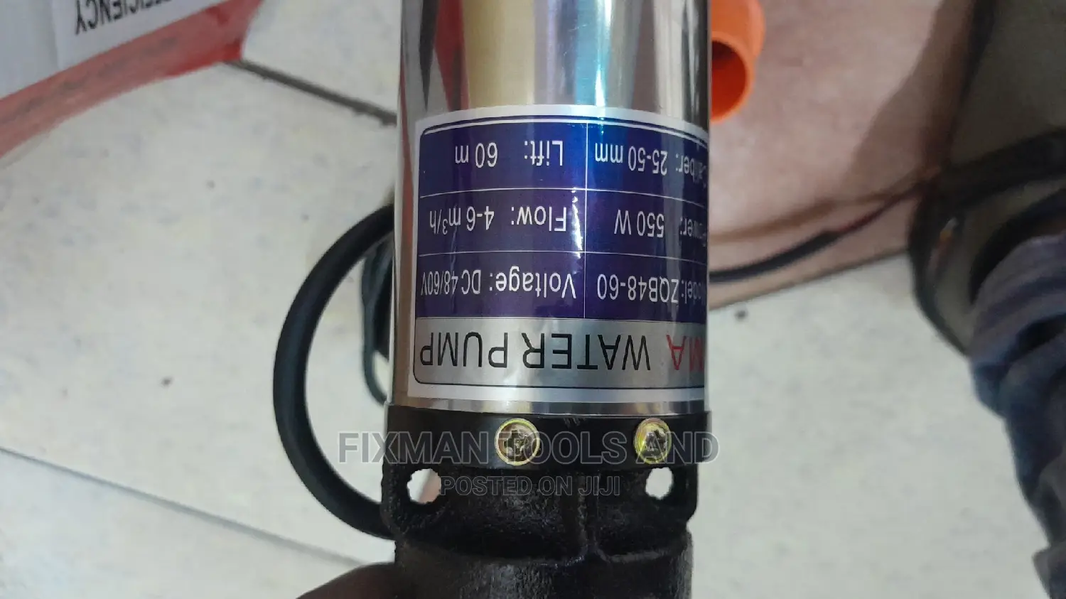 Solar Submersible Water Pump 550 W 48 v 60 M Head