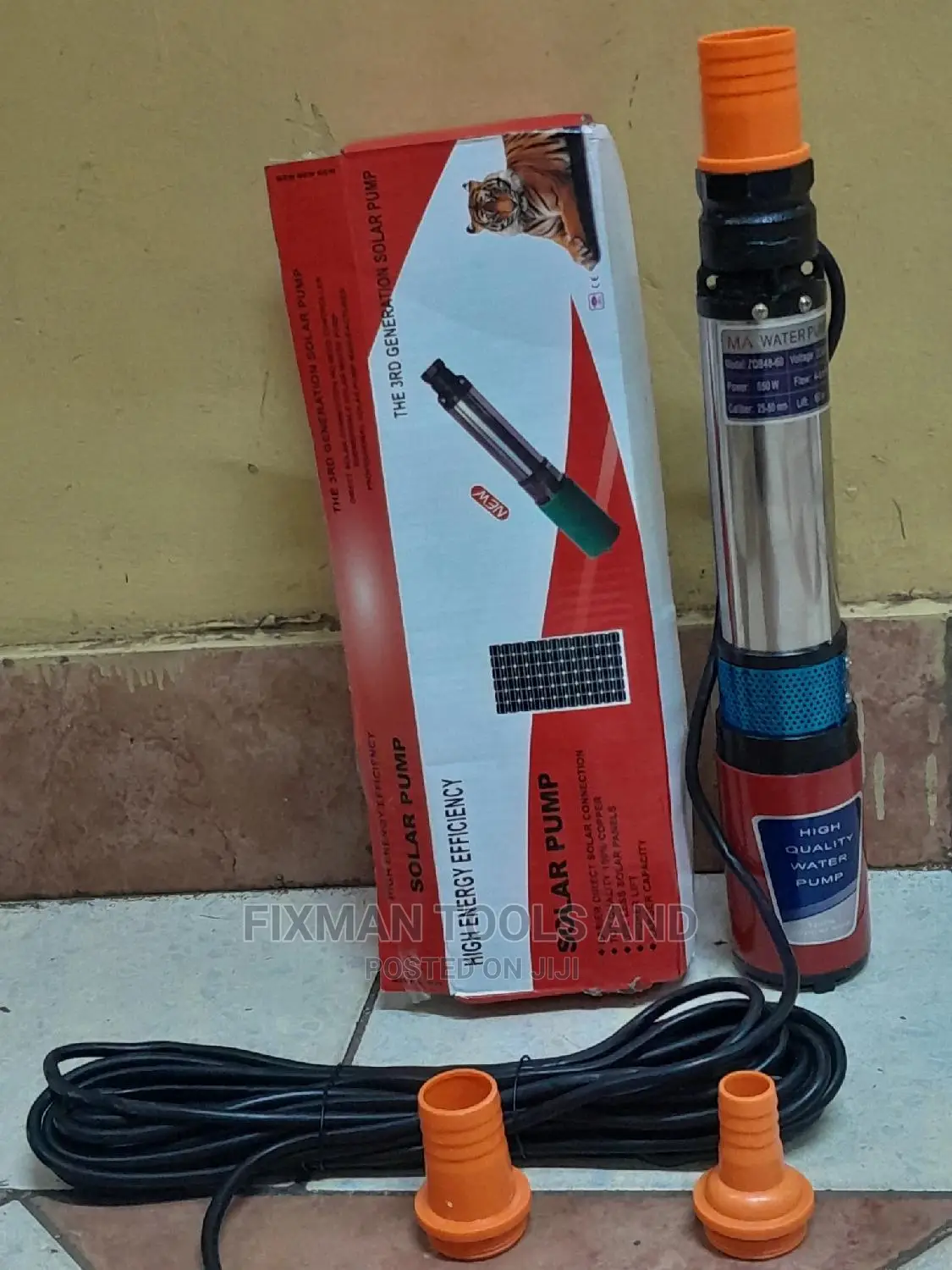 Solar Submersible Water Pump 550 W 48 v 60 M Head