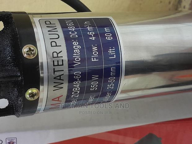 Deep Well Solar Submersible Water Pump 550W 48 v 60 Metres - thumbnail 2
