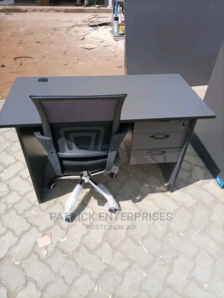 1.2 Mtrs Office Desk Plus Low Back Recliner Mesh Chair