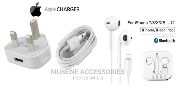 Apple 5W Charger for iPhone 5 6 7 8 9 + BLUETOOTH EARPHONE