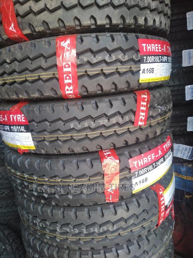 Three-A Tires Sizes 7.00r16lt-14ply Rating.
