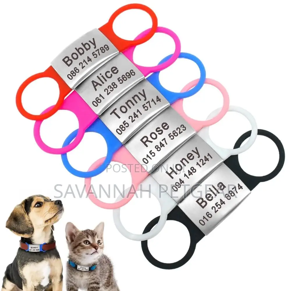 Universal Personalised Dog Cat Pet Name ID Tag, 6.3*1.1cm