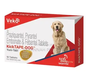 Veko Kick-Tape Dog Dewormer, Meat Flavoured, Broad Spectrum