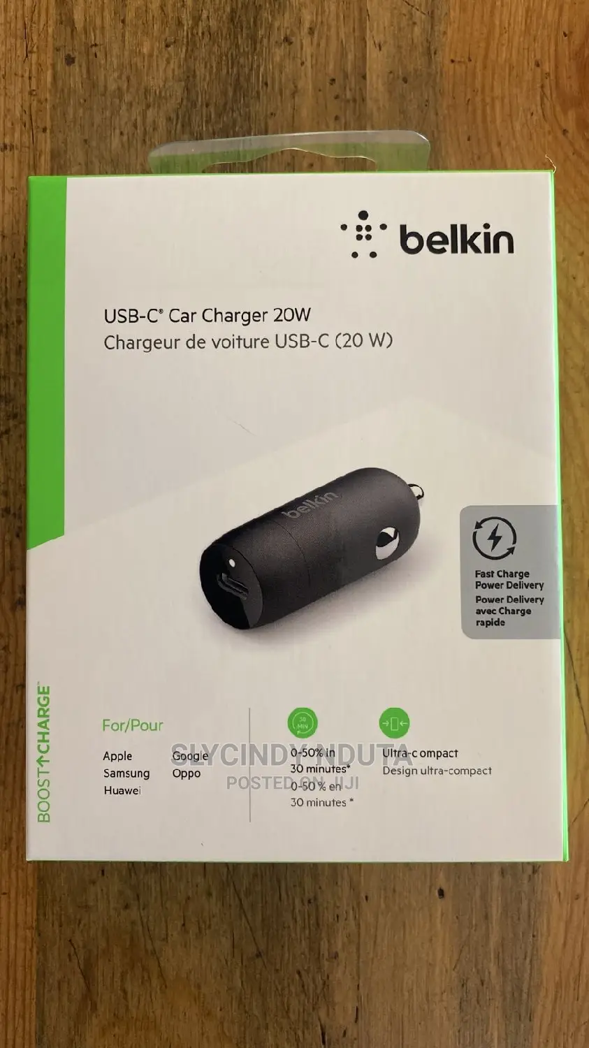 Belkin USB C Car Charger 20W