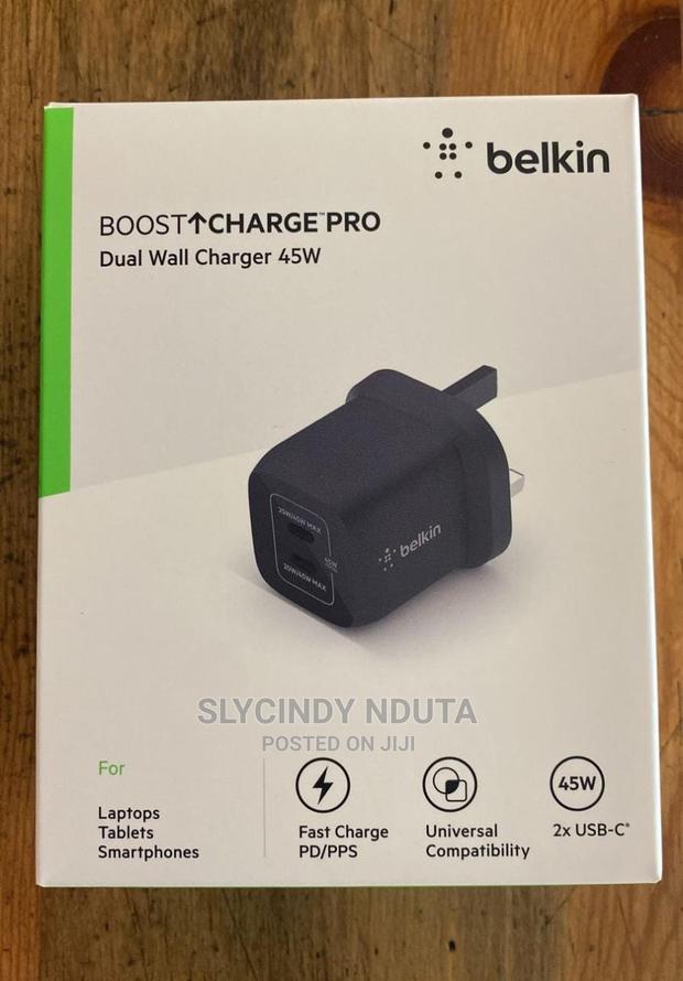 Belkin Boost Up Charge Pro Dual Wall Charger 45w - thumbnail 2