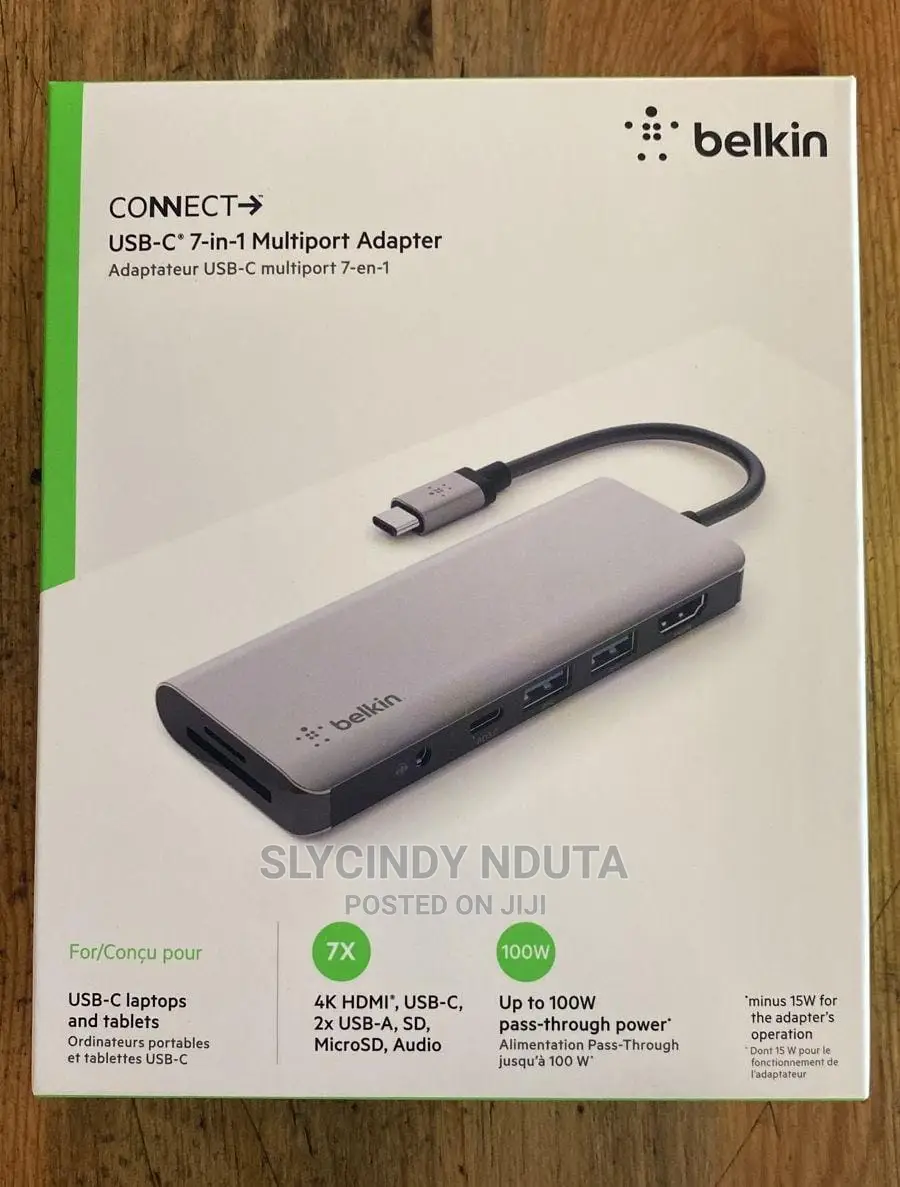 Belkin Connect Usb C 7in 1multiport Adapter