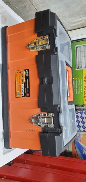 19" Empty Metallic Tool Box - thumbnail 2