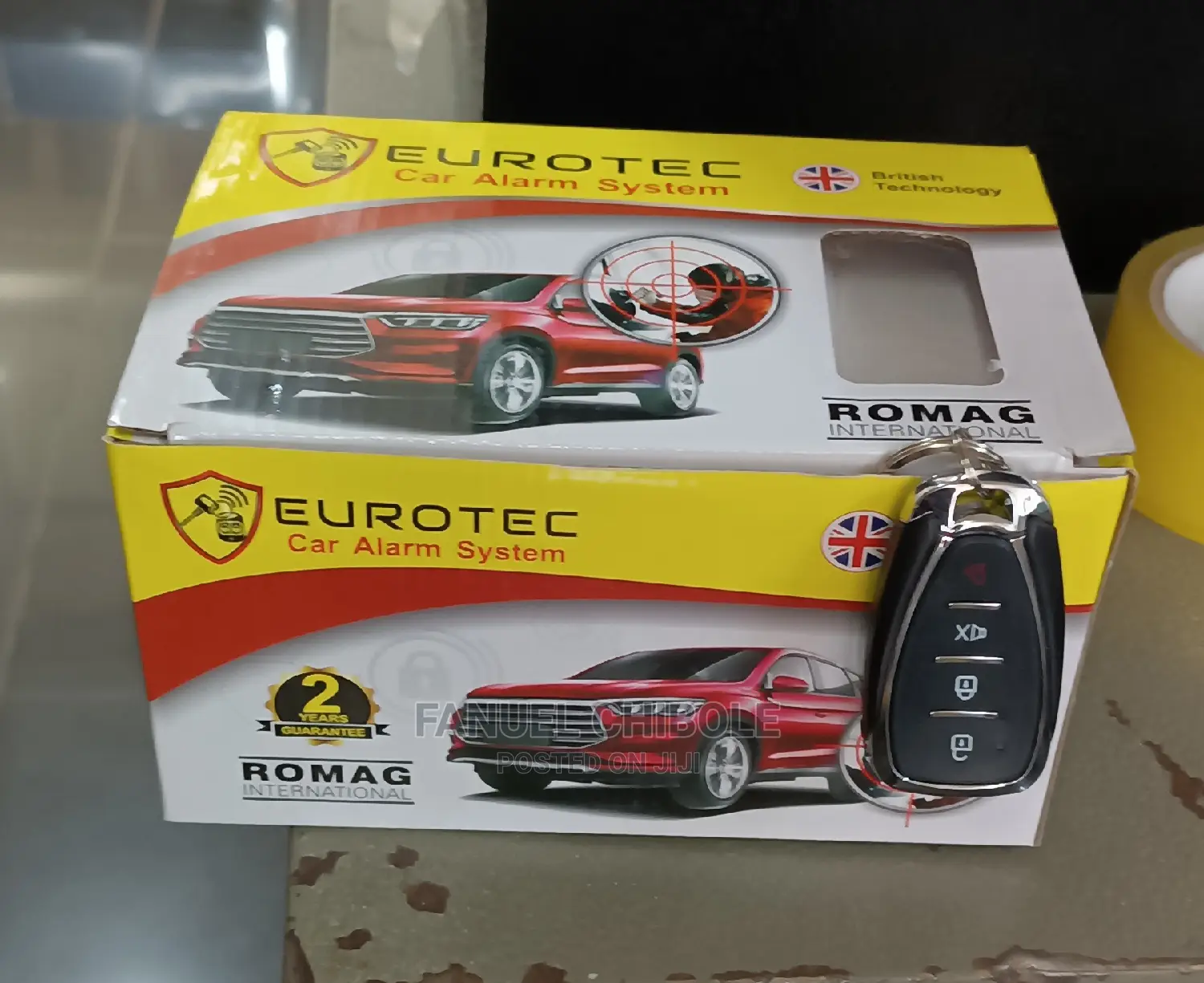 New Eurotec Car Alarm With Cut Off, Free Installation