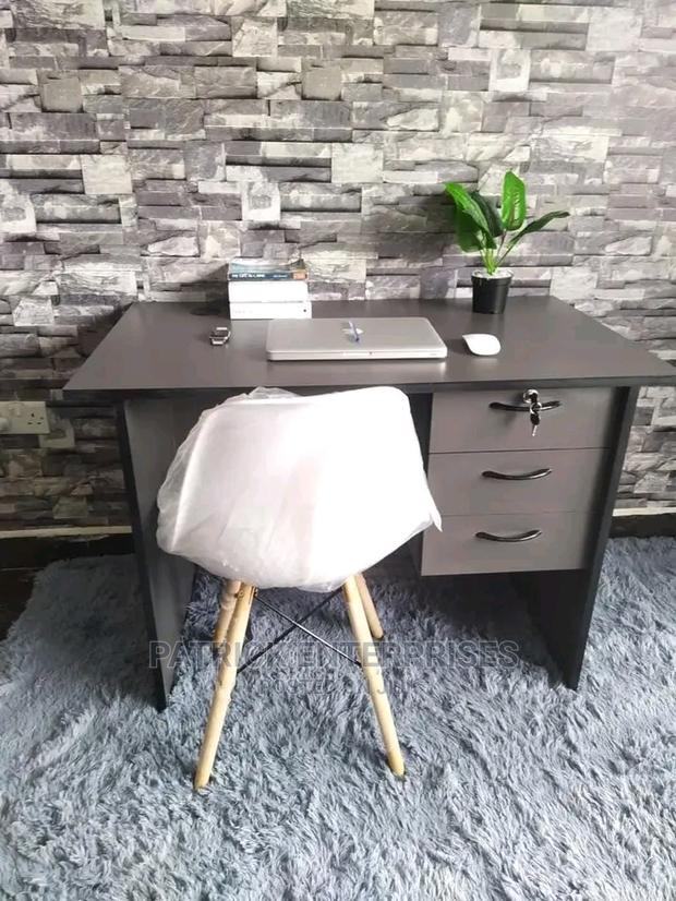 0.9 Mtrs Office Desk Plus Bistrol Eames Chairs