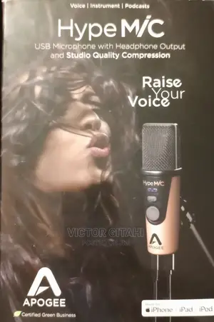 Microphone (Hypemic) for Music, Instruments and Podcast
