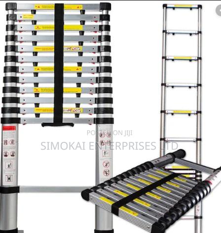 Aluminium Telescopic Ladder With Hinges 5.6M